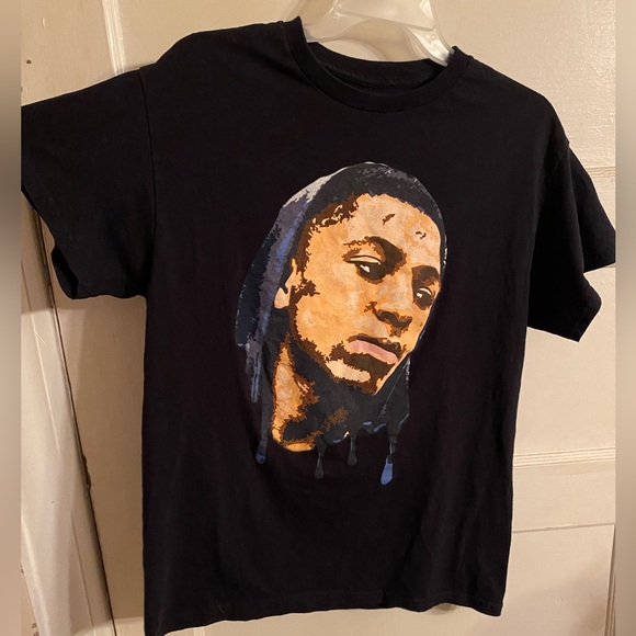 Rapper NBA Youngboy Portrait Band Tee Black Graphic T-Shirt Men's Size Small - Picture 3 of 4